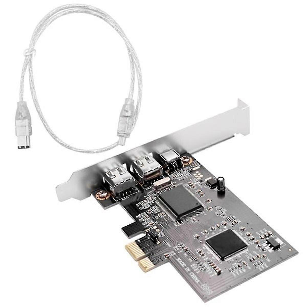 PCI Express X1 PCI-E FireWire 1394A IEEE1394 Controller Card 3 Port for Desktop