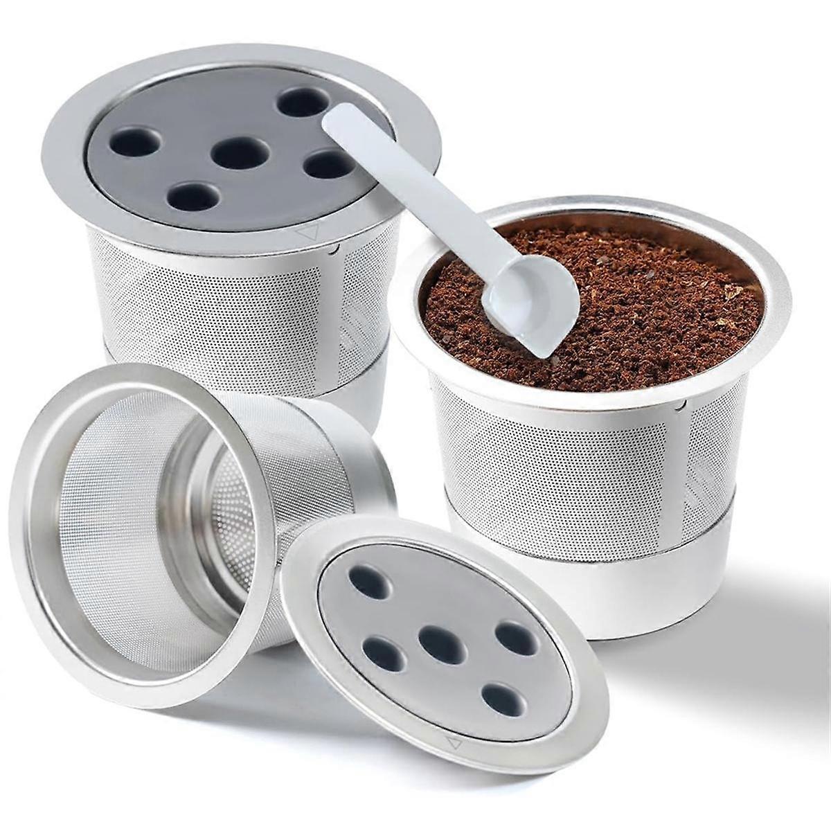 Stainless Steel Reusable K Cups Refillable Kcups Coffee Filters Reusable Coffee Pods for 1.0 & 2.0