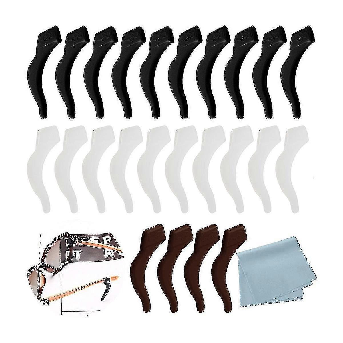 12 Pairs Of Anti-slip Glasses Temples, Soft Glasses Ear Hooks Glasses