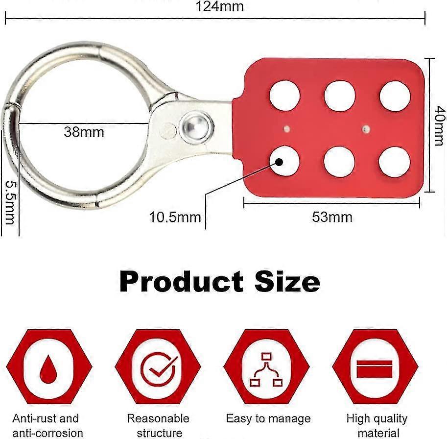 6 Hole Hasp Hasp Metal Padlock Holder Hasp Padlock Padlock Hasp Security Hasp Lockout Hook Keyed Hasp