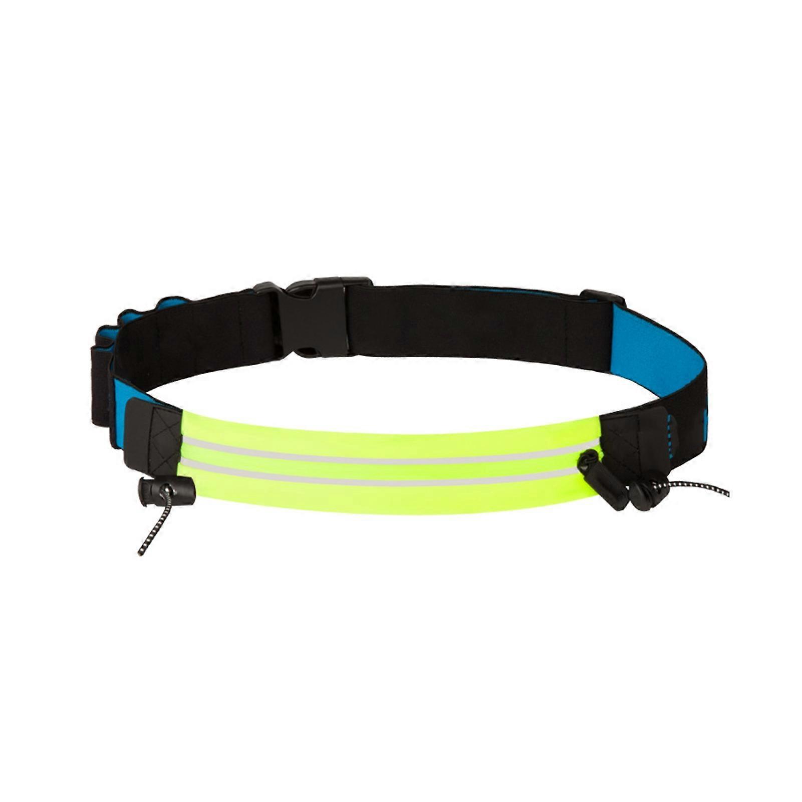 Kaesi Fanny Pack Adjustable Waterproof Quick Release Zipper Closure Reflective Design Item Storage Elastic Unisex Running Waist Bag Phone Storage Pouc