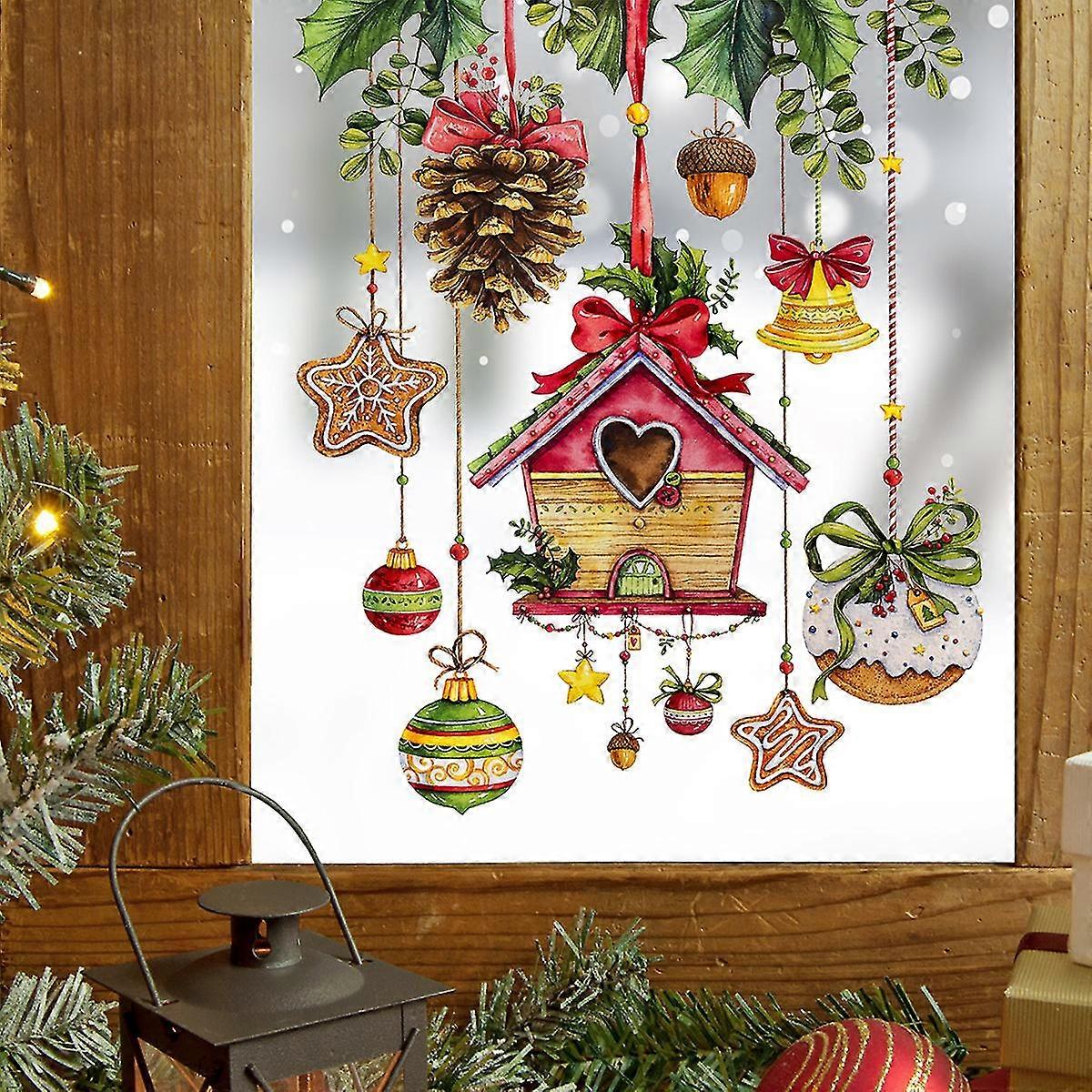 Christmas Window Clings Stickers Removable