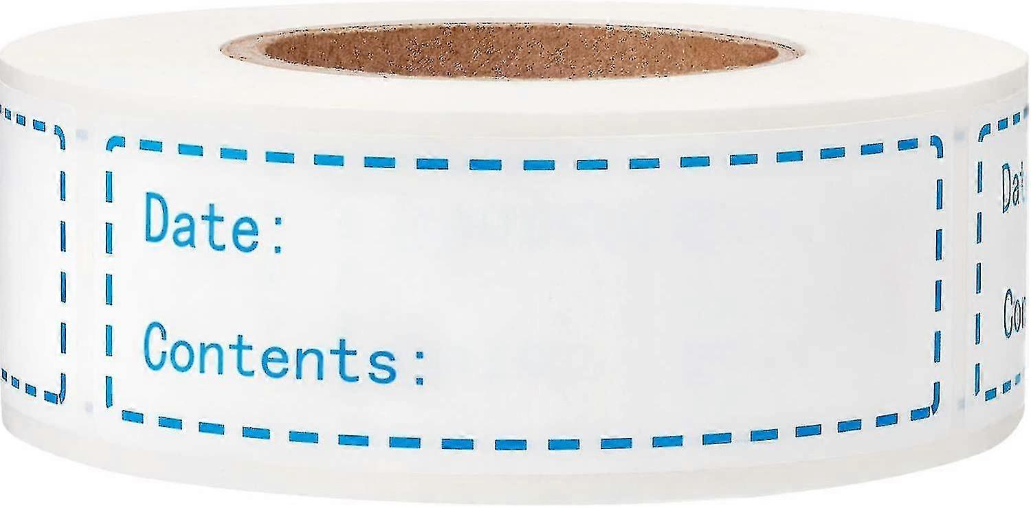 Removable Freezer Labels 1 X 3 Inch Food Storage Stickers Refrigerator Freezer Paper Labels 150 Labels(blue)
