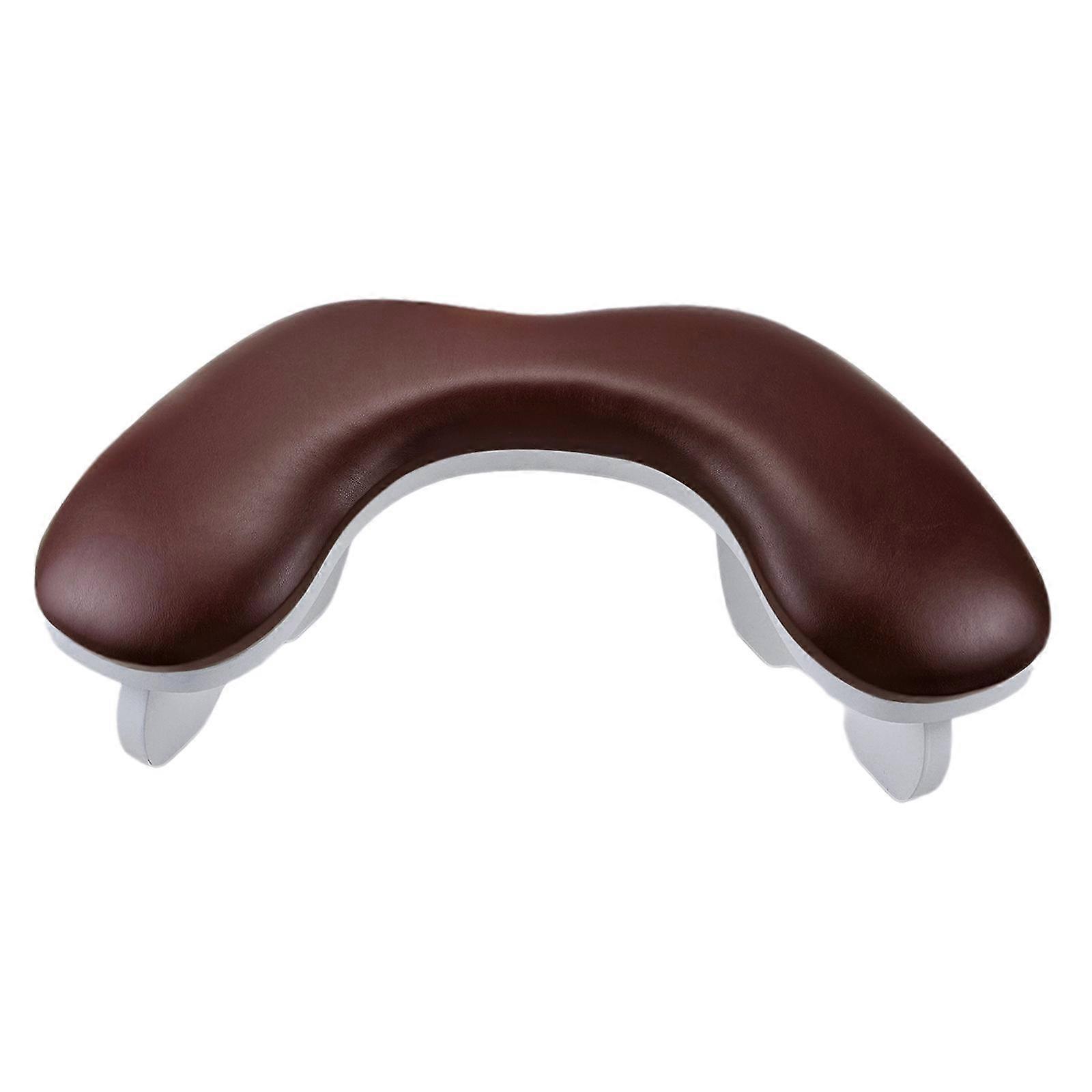 U Shape Arm Rest Professional Portable for Nails Tech Acrylic Nails Personal Brown