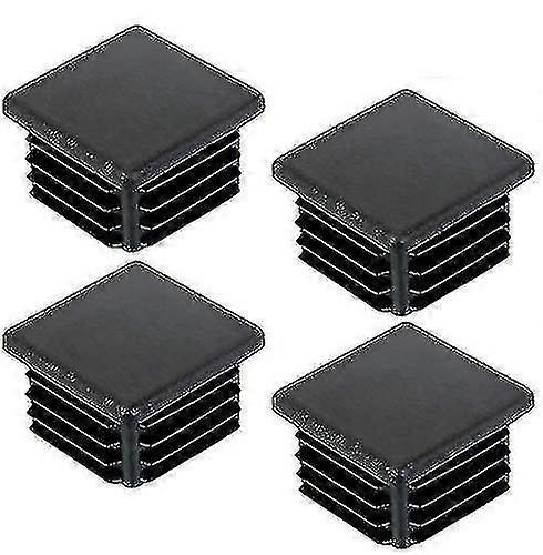 40 قطعة من البلاستيك المربع المقابس مربع مضلع أنبوب المضادة للانزلاق حصيرة مربع أنبوب قبعات مربع أنبوب التوصيل (40 * 40mm)
