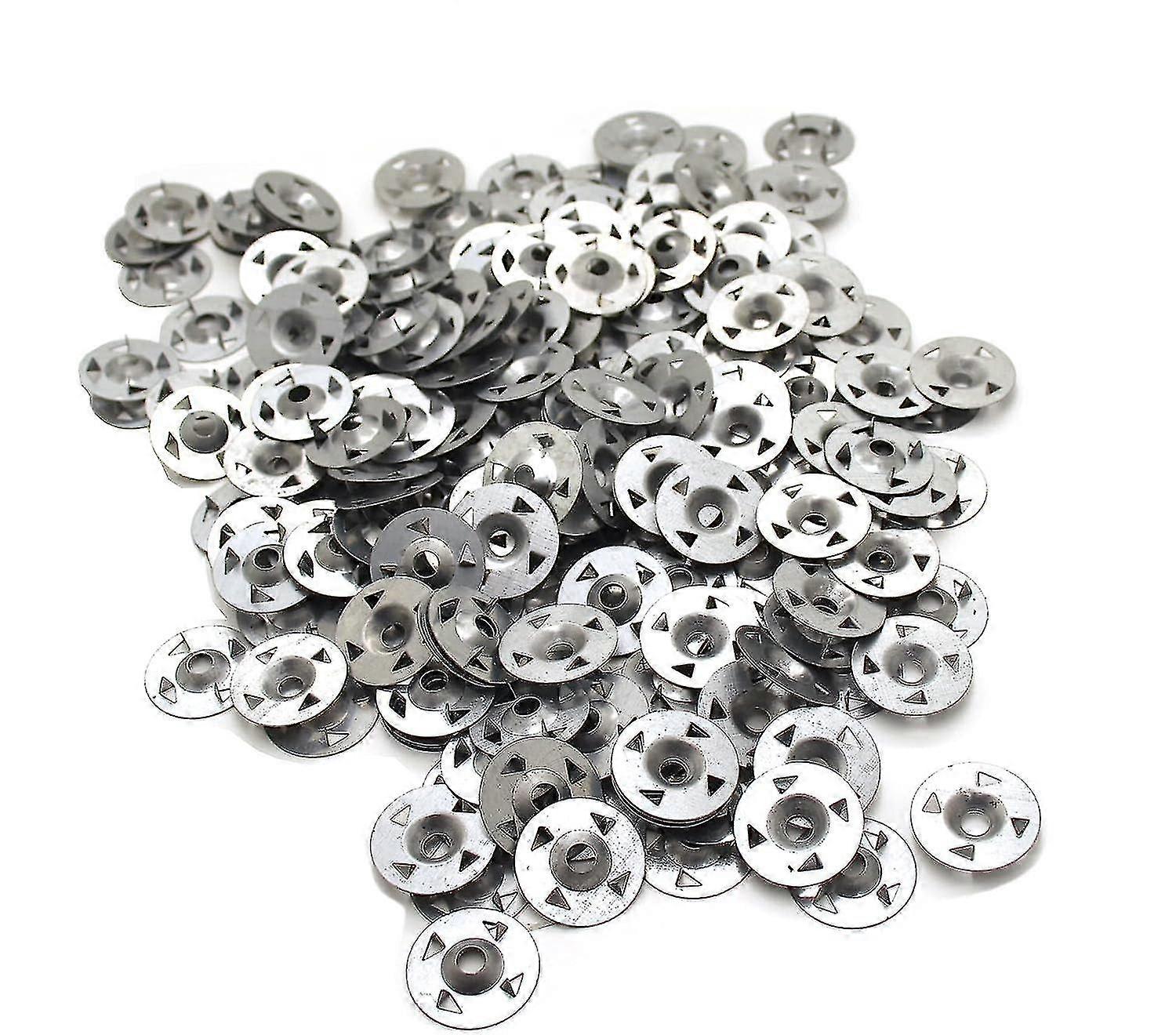 200 Pack 4 Prong Washers For Extruded Plasterboard Heat Insulation And Fixed Backboard 28mm