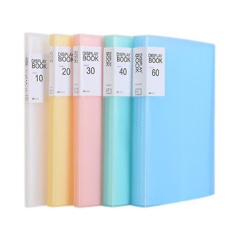 File Folders Display Book Transparent Insert Folder Document Storage Bag