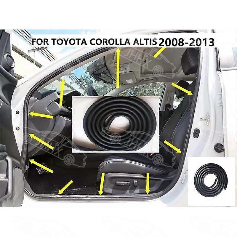 Compatible Corolla 2008 2009 2010 2011 2012 2013 Door Frame Sealing Strip