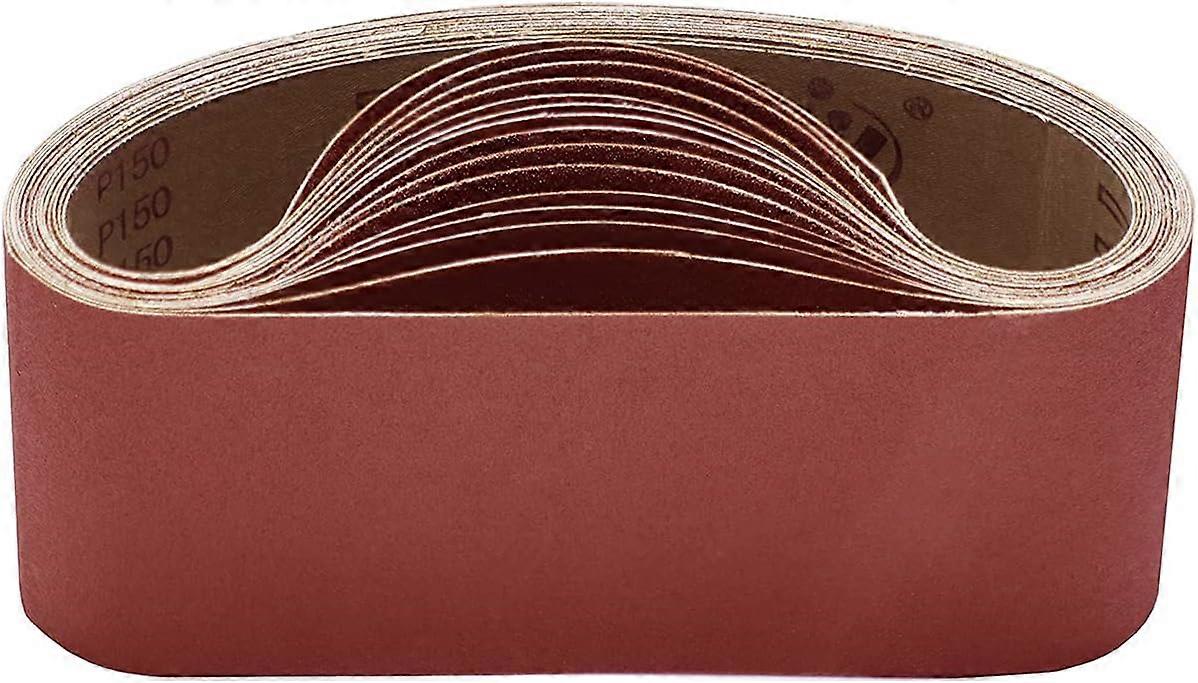 Sanding Belt, 15 Sanding Belts 100 x 610 mm Assortment of 3 pieces per grit 80/120/150/240/400 for GrooFoo Electric File Belt Sander