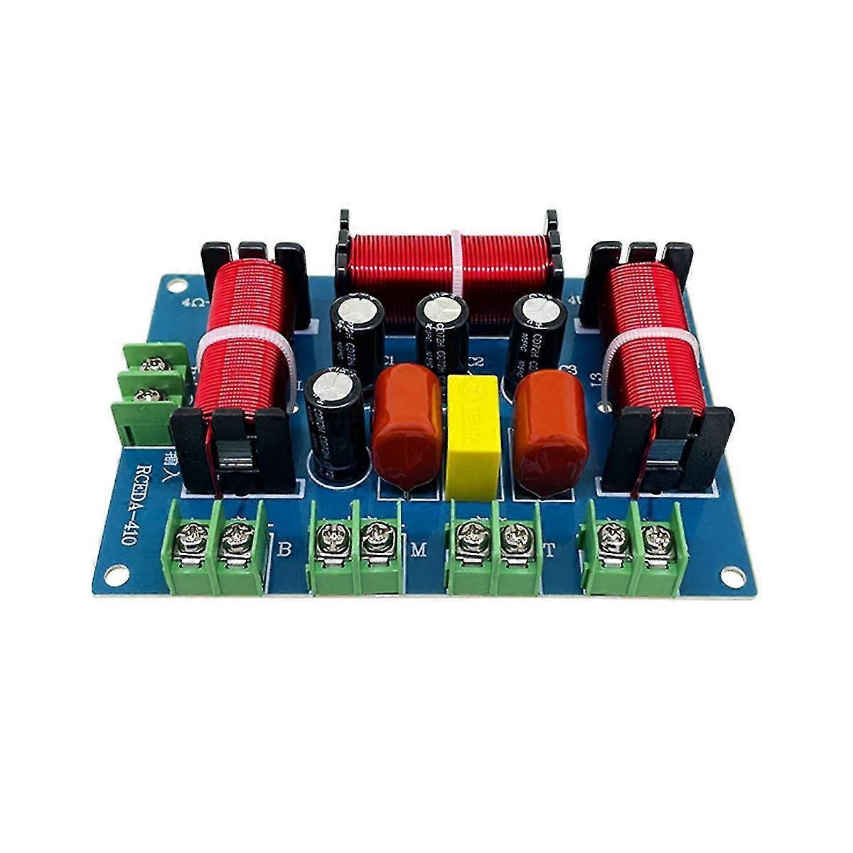 200W Speaker Crossover Double Treble+Midrange+Bass 4 Way Speaker Audio Frequency Divider Home Theat