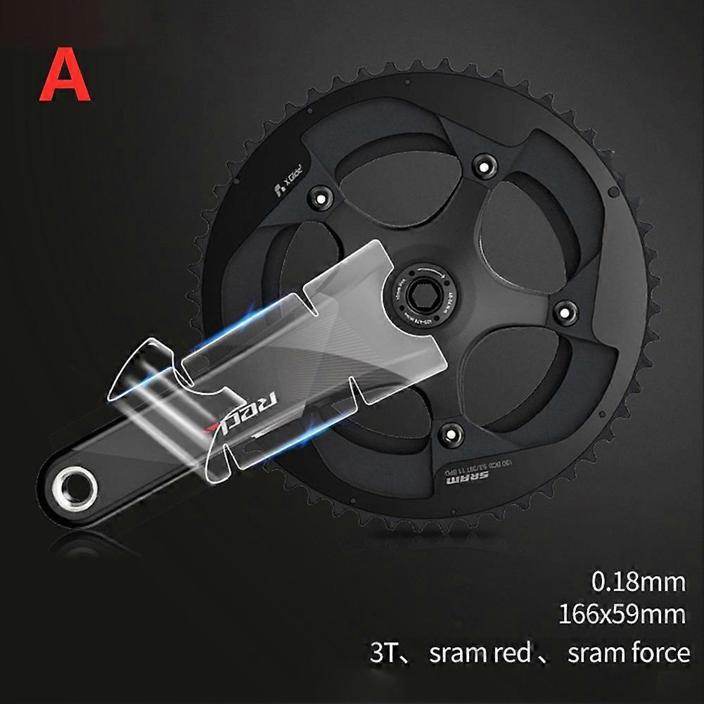 3pcs Bicycle Crank Protector Stickers Decals Road Bike Adhesive TPH For-SRAM/SHIMAN0 Cycling Crankset Protector Stickers Parts