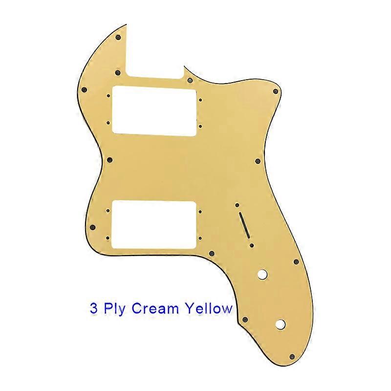 Xinyue For 13 Holes Classic Series '72 Telecaster Tele Thinline Guitar Pickguard Scratch Plate With Wide Range Humbucker Pickups