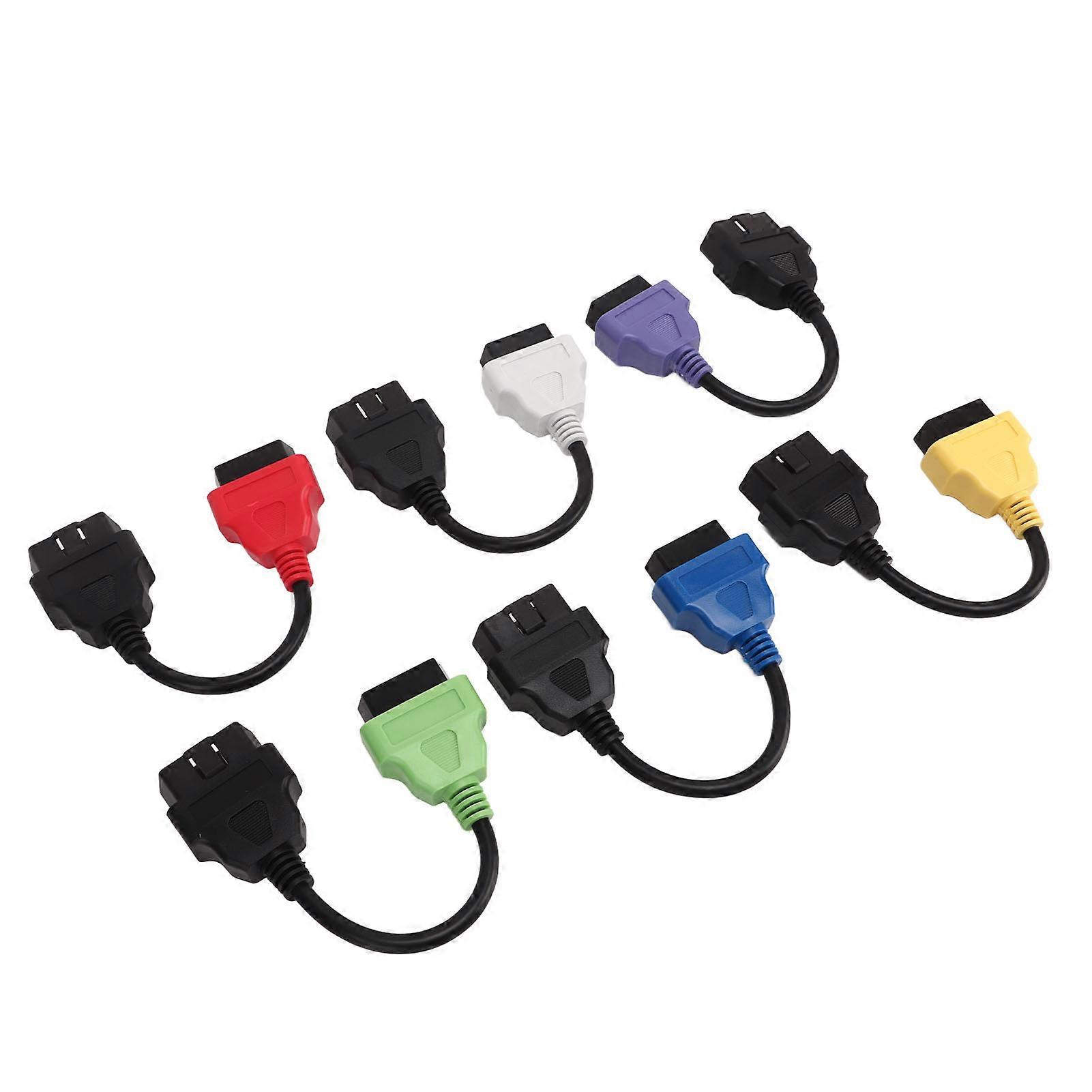 6 stk for multiECUScan adapterkabel OBD2 diagnostisk ECU skanneverktøy kabel erstatning for fiat