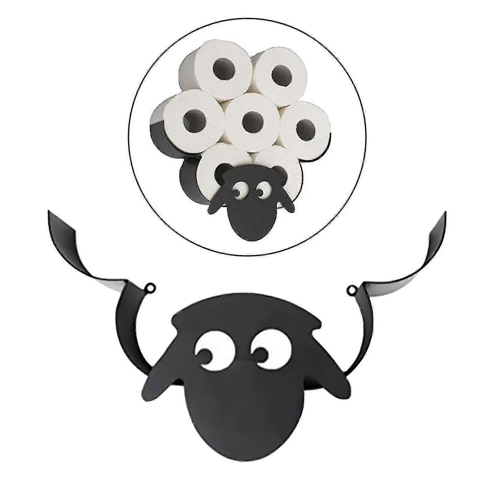 toalettpapir roll rack sauer bad veggmontert toalett rulle lagring metall rack montering holde opp roll nyhet