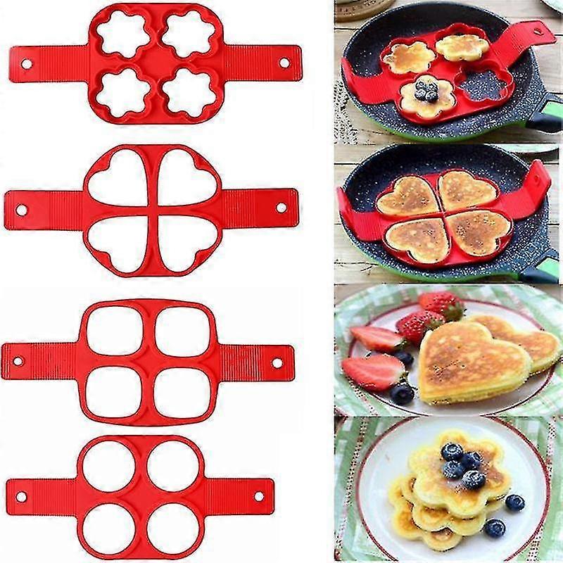 Egg pancake ring nonstick pancake maker mold silicone egg cooker fried egg shaper