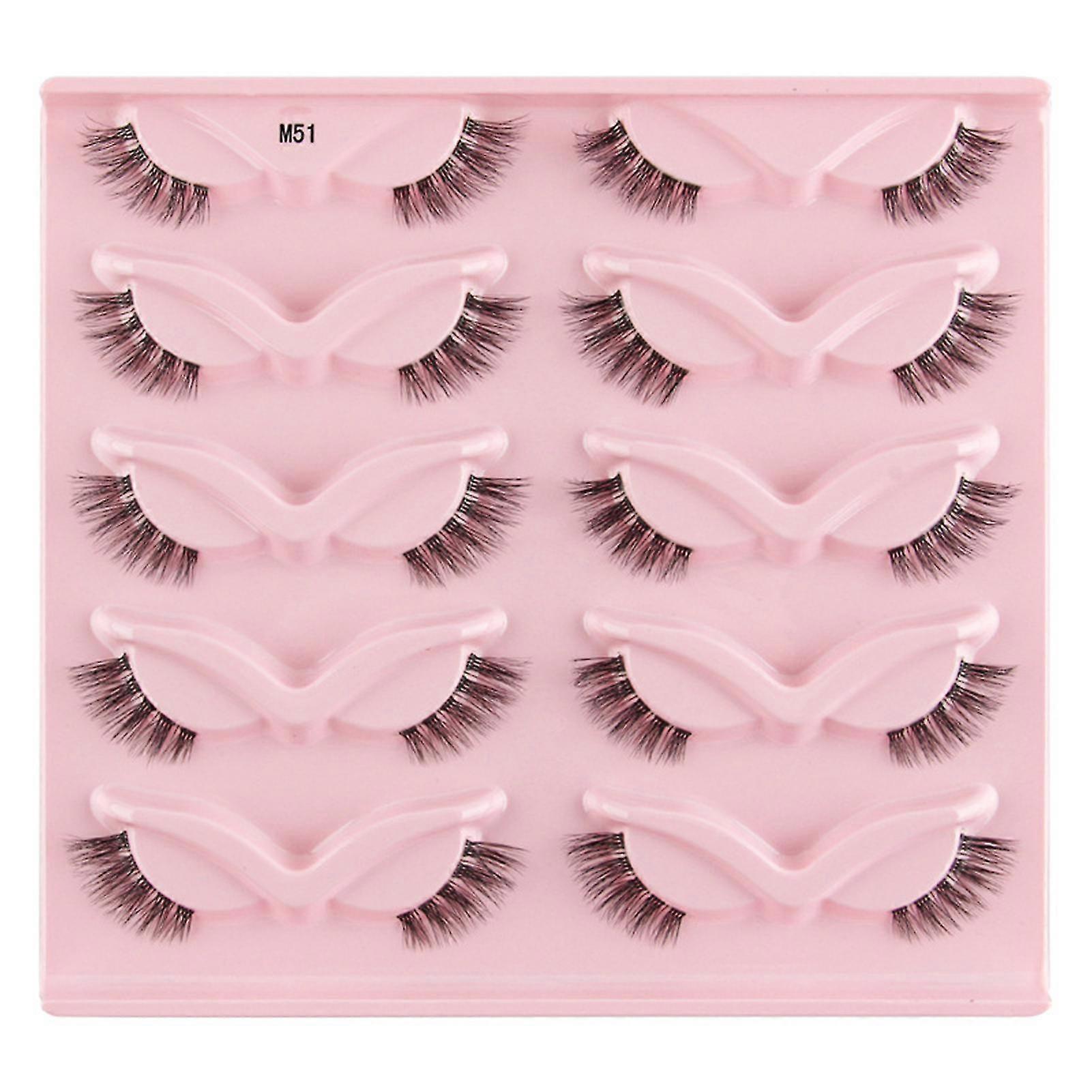 Arched Dense Artificial Eyelashes Reusable Easy To Fit Eye Shape Eyelashes