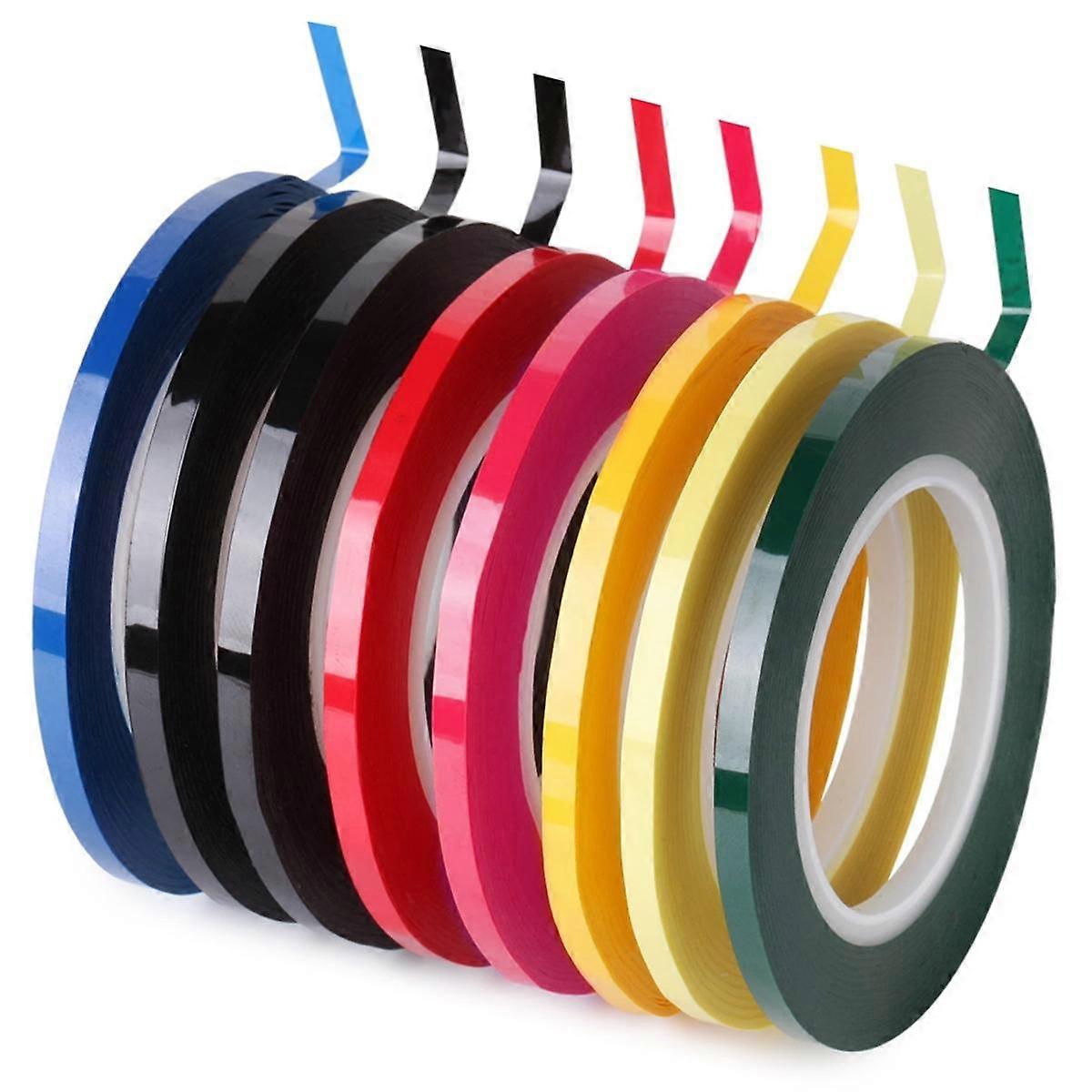 Whiteboard Tape, 8 Pack, Assorted Colors, Thin Tape for Dry Erase Board, Whiteboard Accessories, Erase Board Accessories