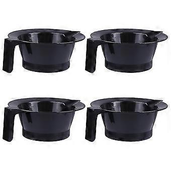 4pcs Económico Conveniente Práctico Tazón de tinte de cabello tazón de teñido herramienta de tinte para el cabello