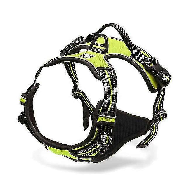 harness reflective nylon range vest dogs padded adjustable pull