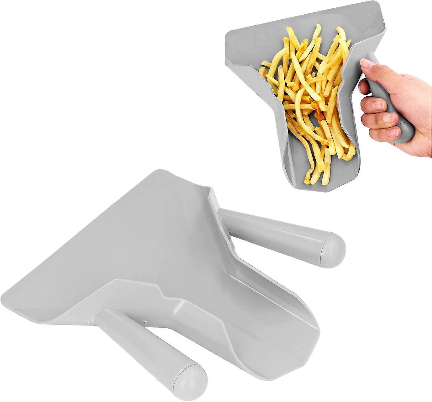 French Fry Scoop, Household Double Handle Chips Bagger Scooper French Fry Scoop for Popcorn Nuts Ice Candy