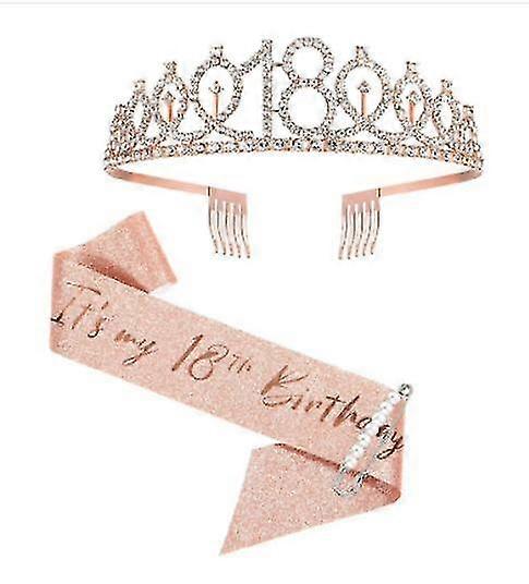 Syntymäpäivä sash ja tiara tytöille, makea kuusitoista syntymäpäivä sash crown 16 & upea sash ja tiara