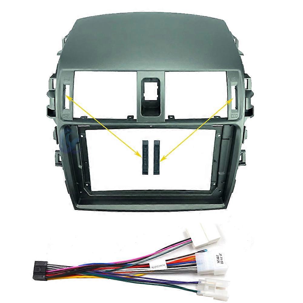 2 Din Auto Radio Frame for Toyota Corolla 2006 2007 2008 2009 2010 2011 Refit 9 Inch Big Screen Car Multimedia Player