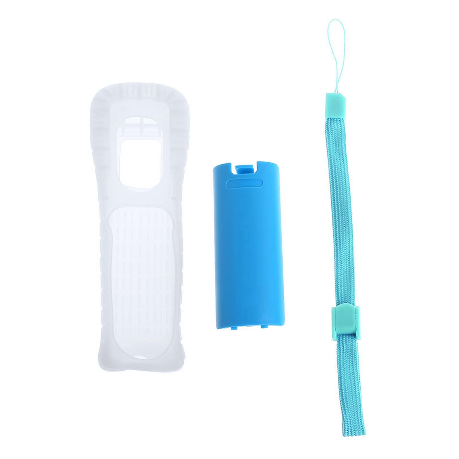 1Set Silicone Skin for Case Cover with Hand Strap for Wii Remote Controller
