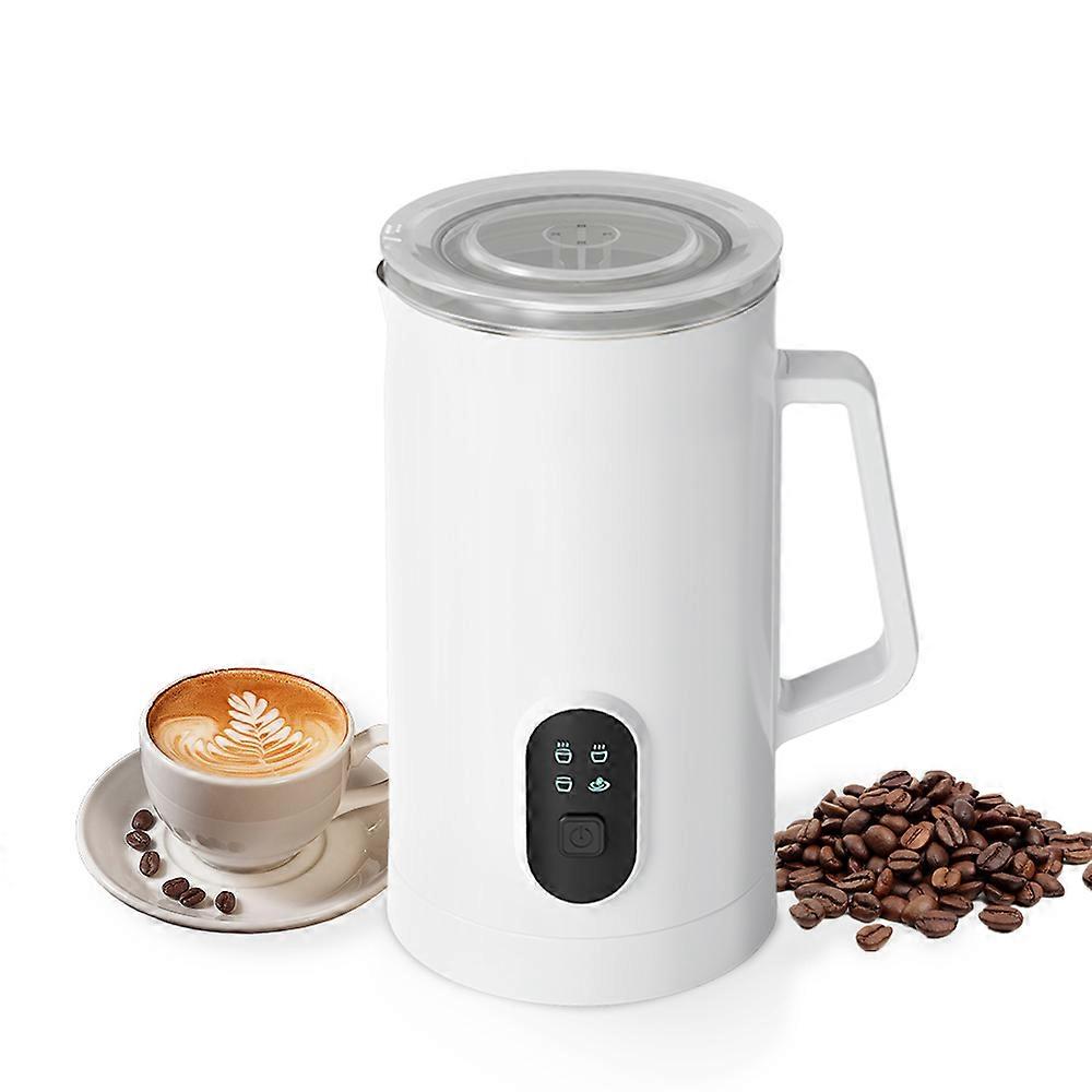 Elektrisk melkeskummer 400W 580ml / 19.61oz varm og kald melkeskummer Silent Operation 4 i 1 automatisk sklisikker rustfritt stål maker for kaffe latte c