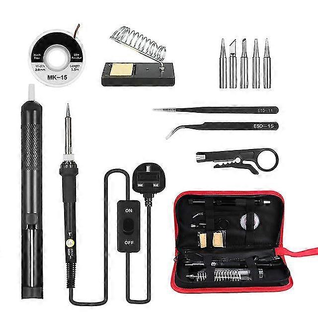 13in 1 Sing Iron Kit 60w Adjable Temperature Sing Iron With On/off S 5pcs Sing Tips S Sucker