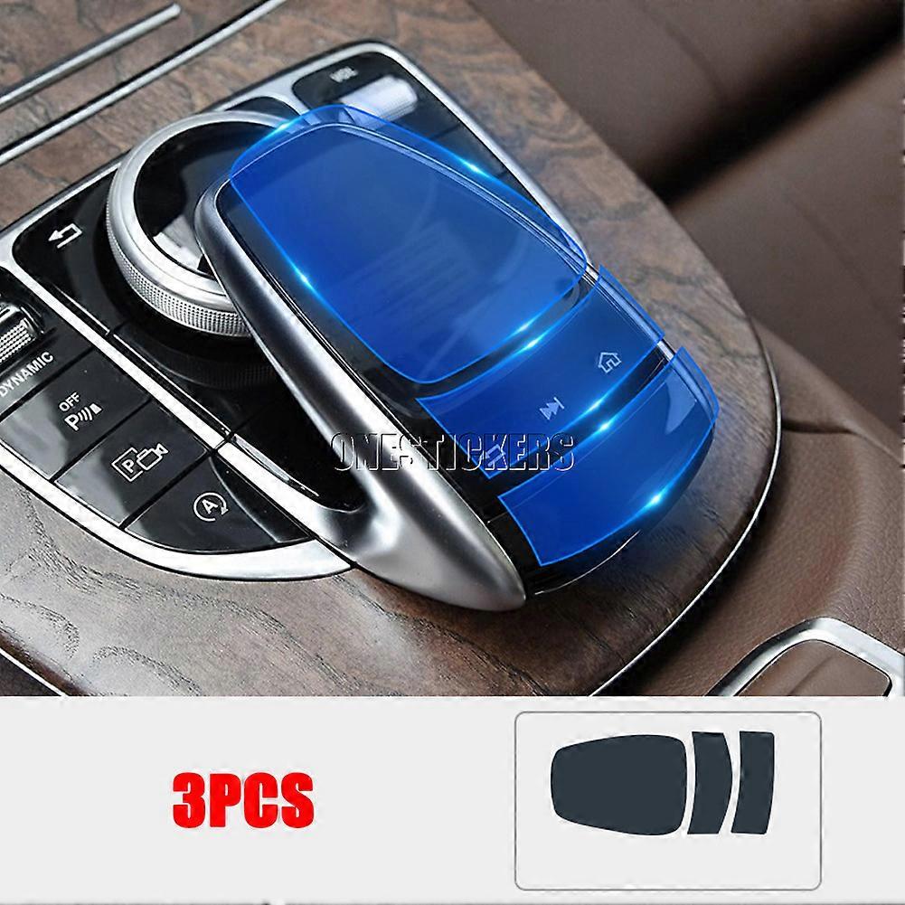 For Mercedes Benz C E G V GLC Class W205 W213 X253 W463 W464 G500 Car Center Console Multimedia Mouse Button TPU Protector Film