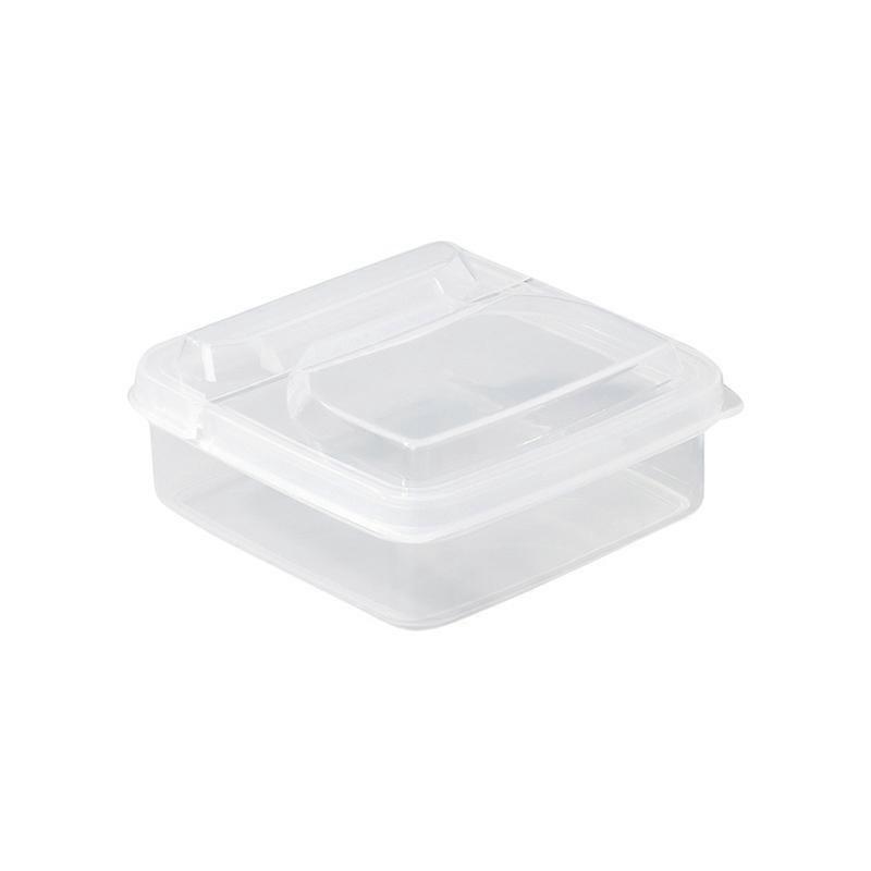 2Pcs Cheese Slice Storage Box Refrigerator Special Onion Ginger Garlic Fruit Crisper Flip Butter Cubes Separately Packed Case