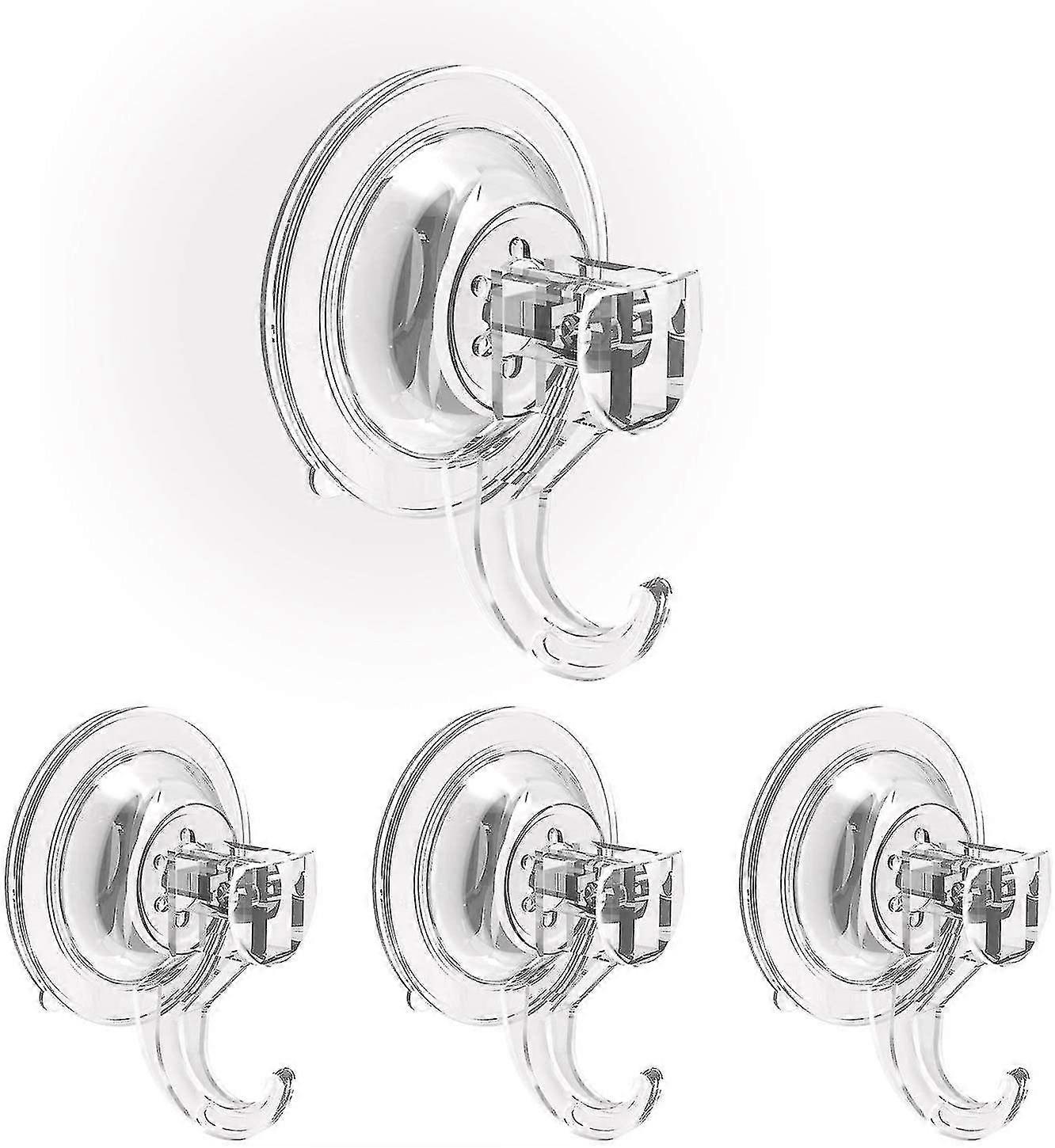 4-piece Bathroom Hanging Suction Cup Hook