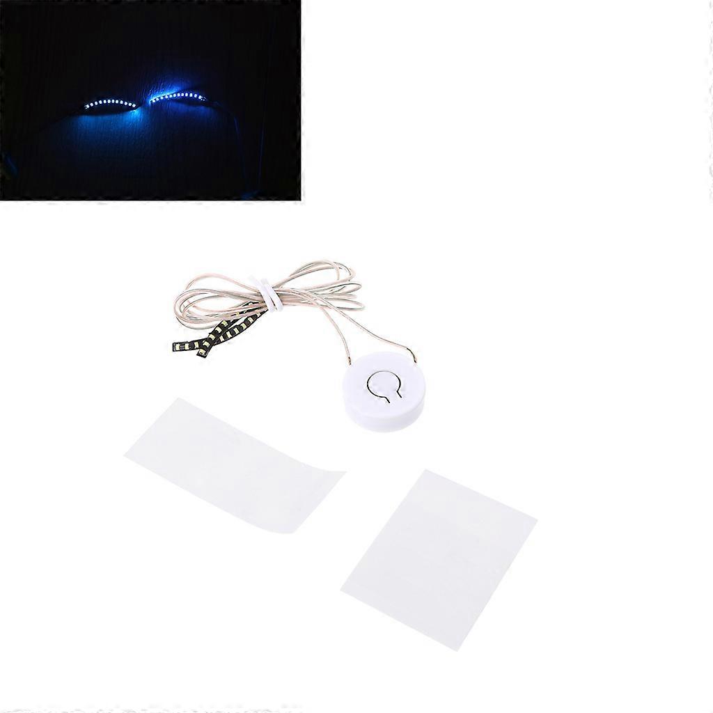 Button Control Bar LED Light Luminous Colorful Makeup False Eye Lashes Extension