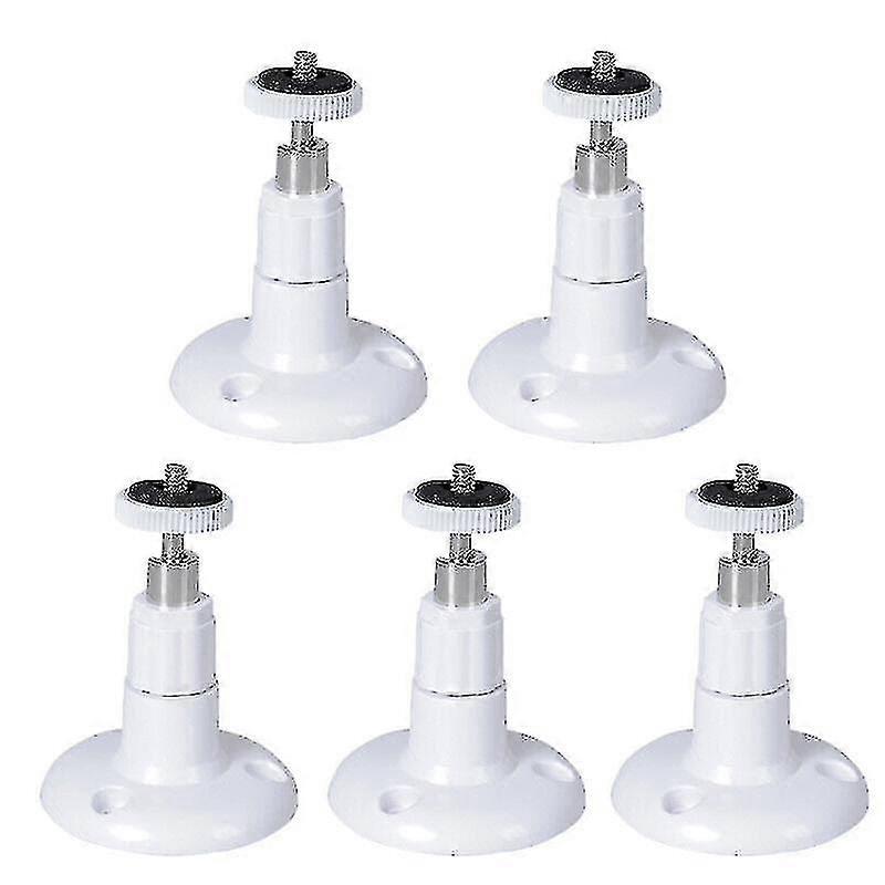 xjWall Mount Bracket Compatible Ring Stick Up Cam Wired/battery Hd Security Camera(white)(5pcs )-m