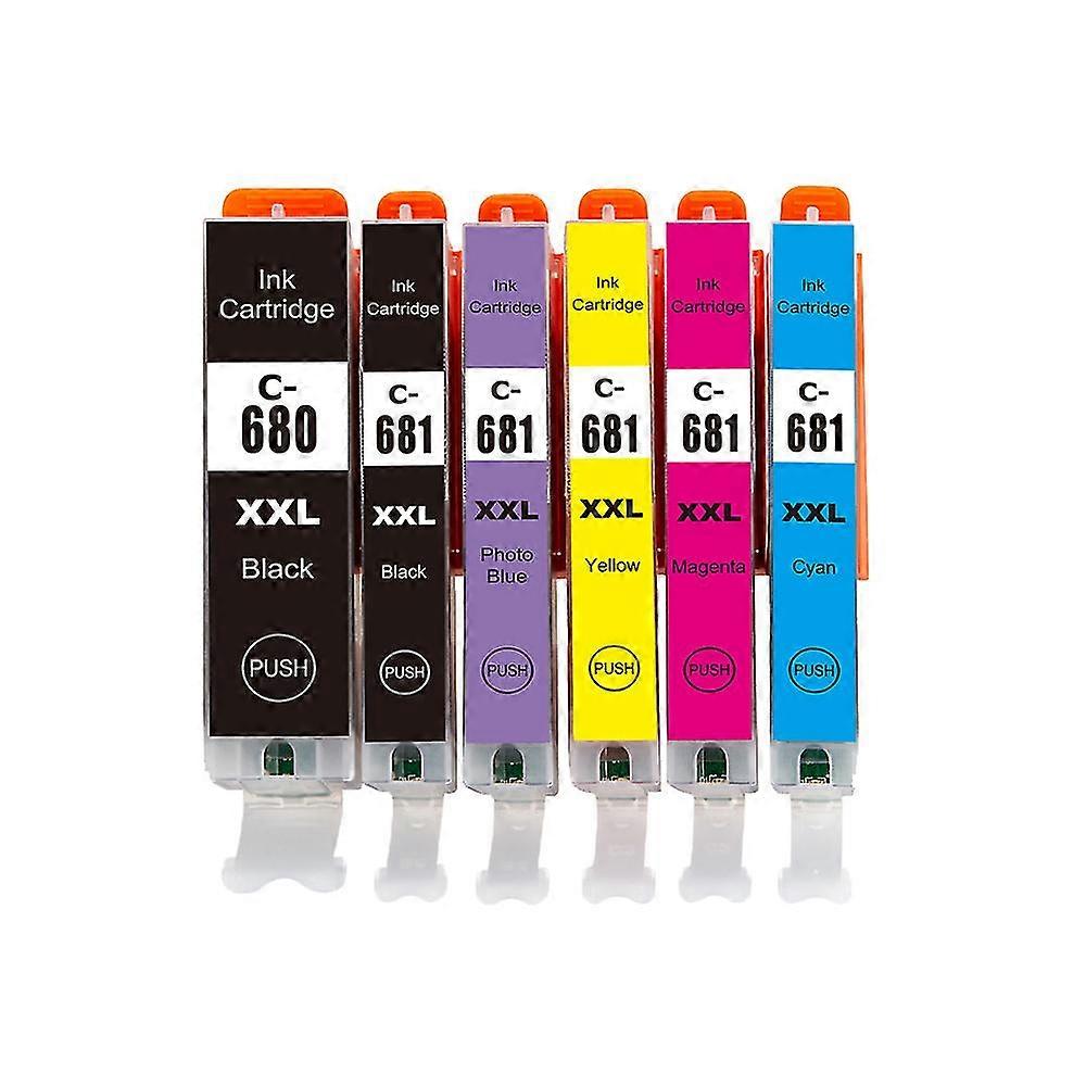 high quality6color Compatible For Pgi-680 Cli-681 Pgi680 Cli681 Ink Cartridge For Canon For Pixma Tr7560 Tr8560 Ts6160 Ts8160 Ts9160