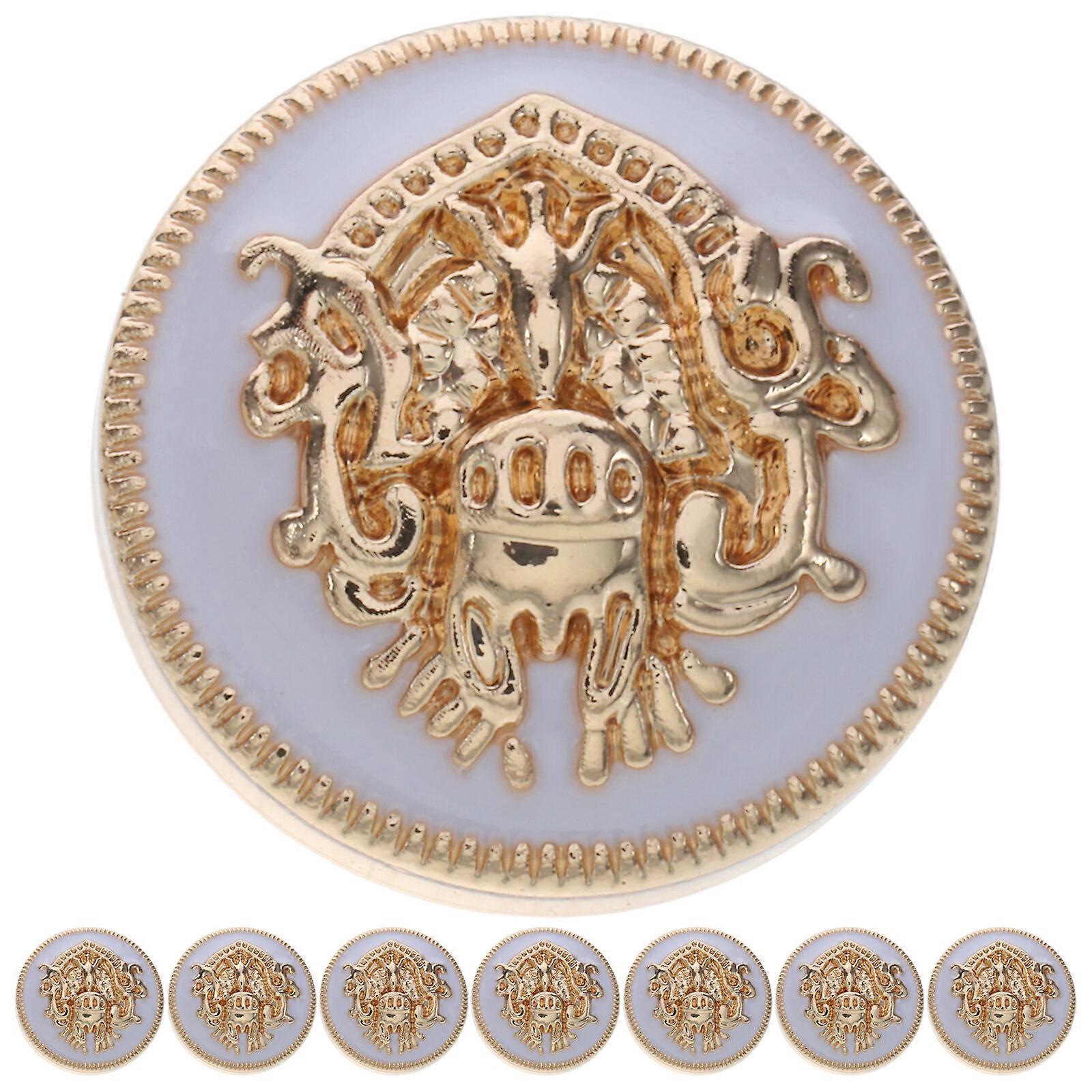 20 pcs Vintage Buttons Metal Buttons Decorative Buttons Uniform Buttons Jacket Buttons