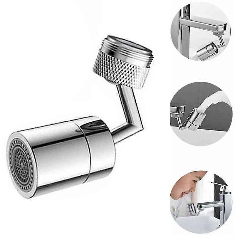 Universal Household Bathroom Splash Filter Faucet Universal 720 Rotating Faucet Aerator, 4-Layer Net Double Joint, Faucet Extension Accessory