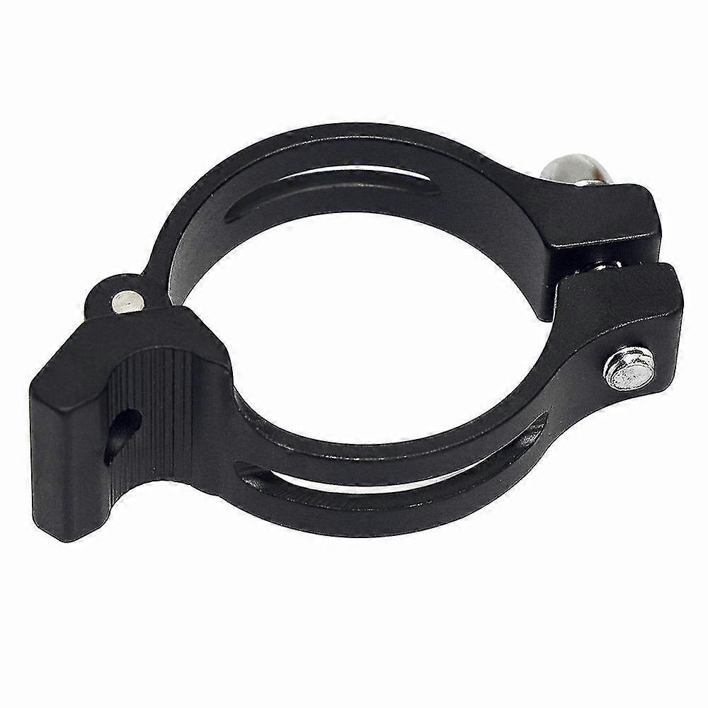 Front Derailleur Clamp, Aluminium Alloy Adjustable Braze On Front Derailleur Clip Adapter Bicycle Accessory(1pc, Black)