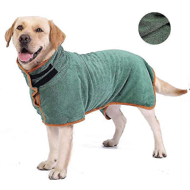 Dog Bathrobe Towel Microfibre Drying Absorbent Bath Coat