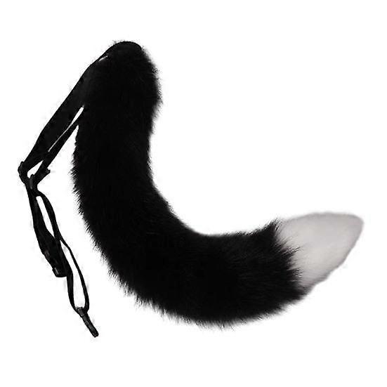 Japanese Style Faux Fox Tail Adjustable Belt Artificial Cat Tail Furry Tail