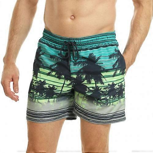 RIPT Essentials Mens Palm Tree Swim Shorts