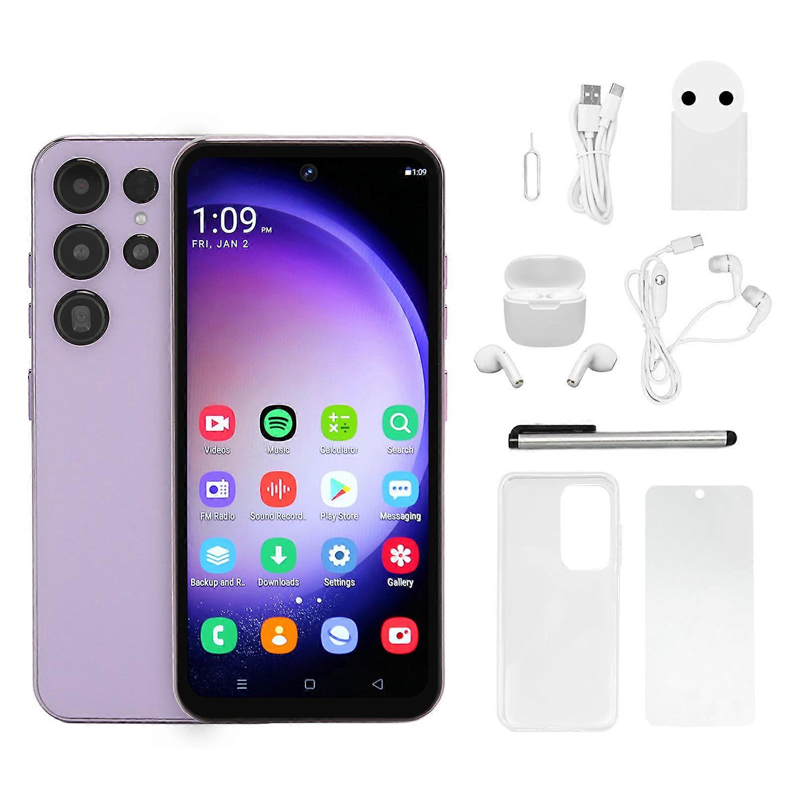 6.6" Unlocked Smartphone with 24MP Camera, Bluetooth Headset, 7000mAh Battery, Android 13