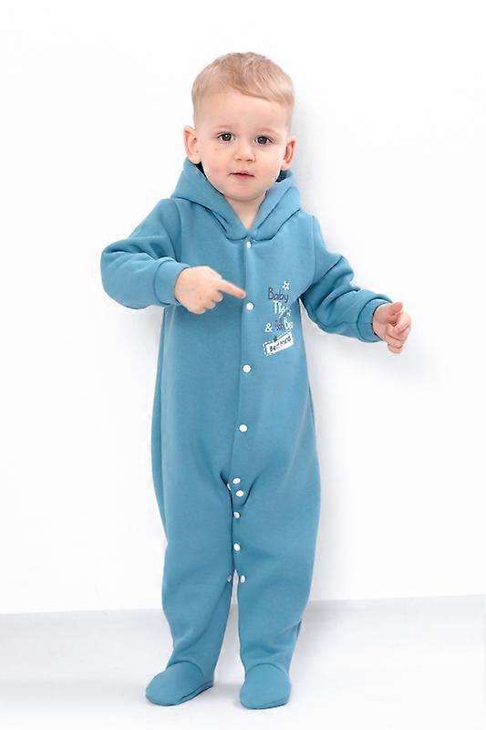 Infant Boys’ Fleece Bodysuit – Warm 3-Thread Fabric & Soft Lining, Winter, HC 5001-025-33-4