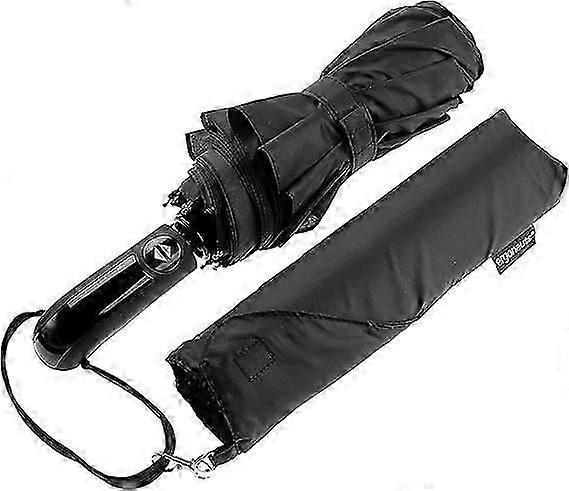 Travel Umbrella Windproof Vented Double Canopy with Teflon Coating Portable Compact Foldable