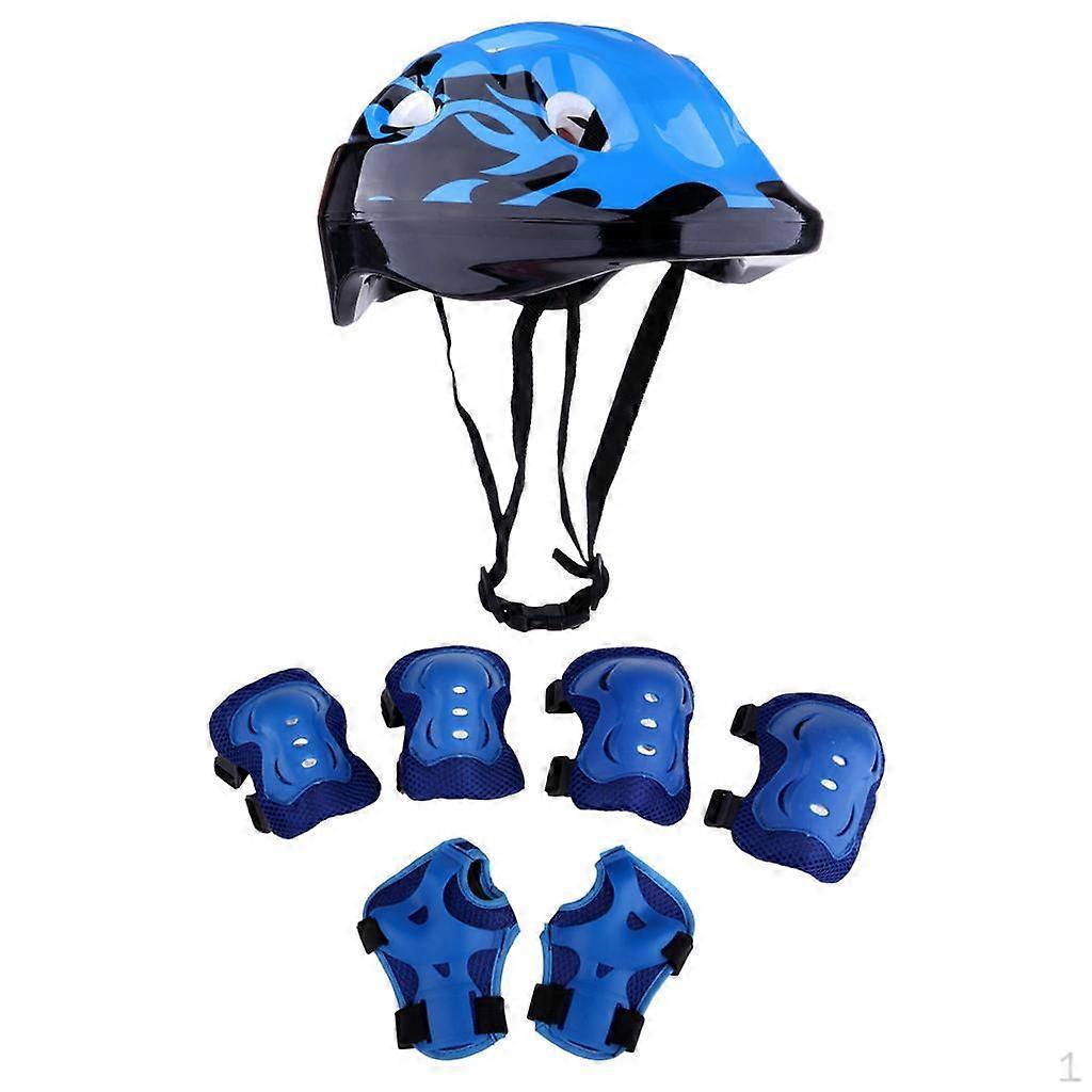 7pcs 8-62cm Helmet with Knee Elbow & Wrist Pads Set for Skateboard, Bicycle, Inline / Roller Skating