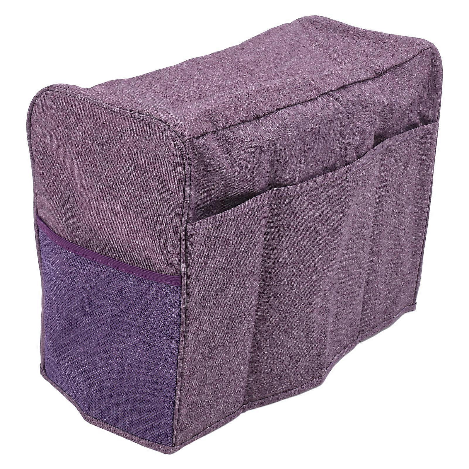 Sewing Machine Dust Cover Oxford Foldable with Pocket Violet