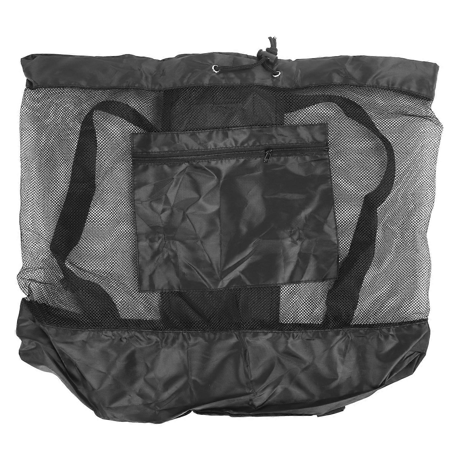 Ball Mesh with Drawstring Large Capacity Oxford Cloth Storage Bag for Football Basketball Volleyball