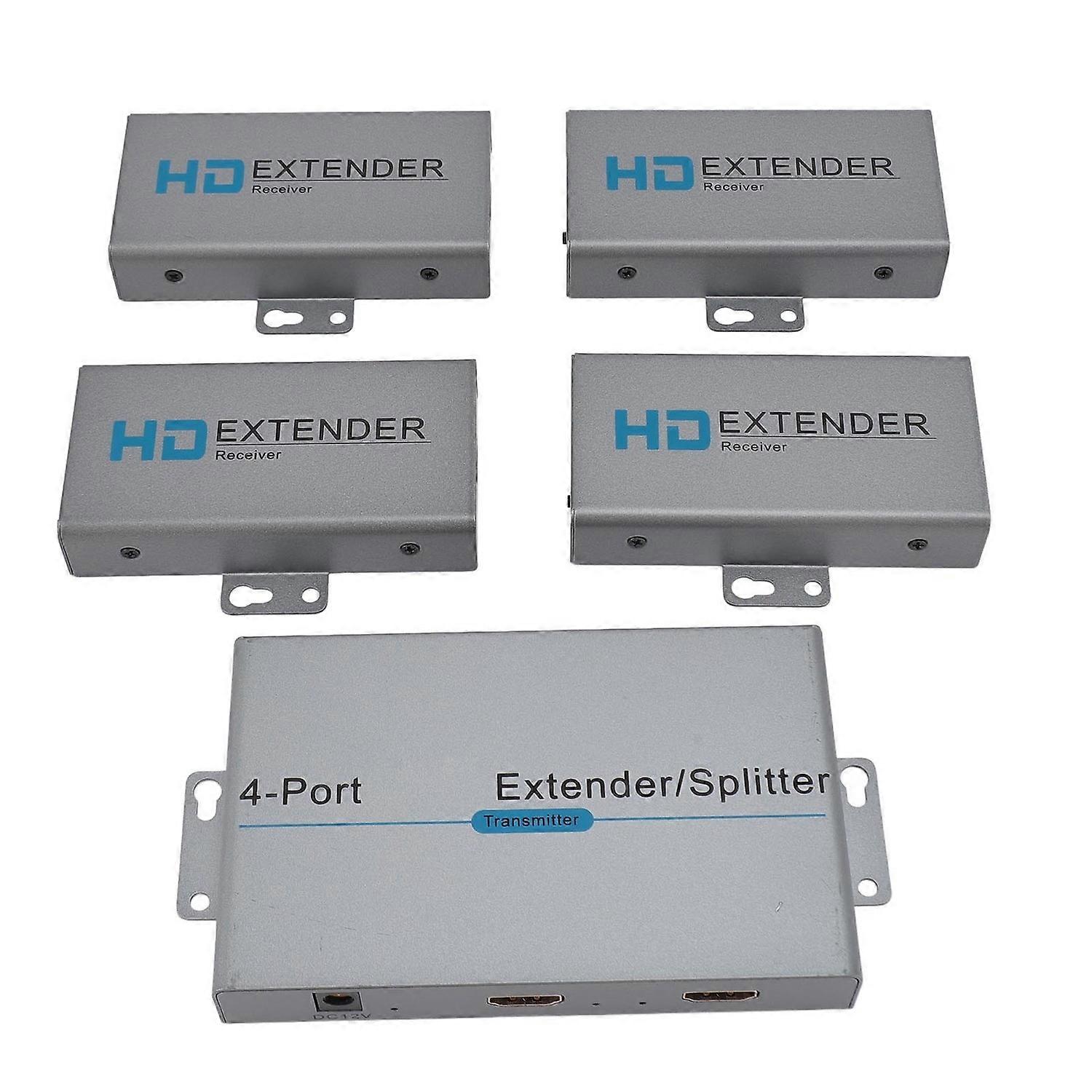 HD Multimedia Interface Extender Splitter 1x4 1080P 60Hz Extending 164ft Length Transmission Over CA