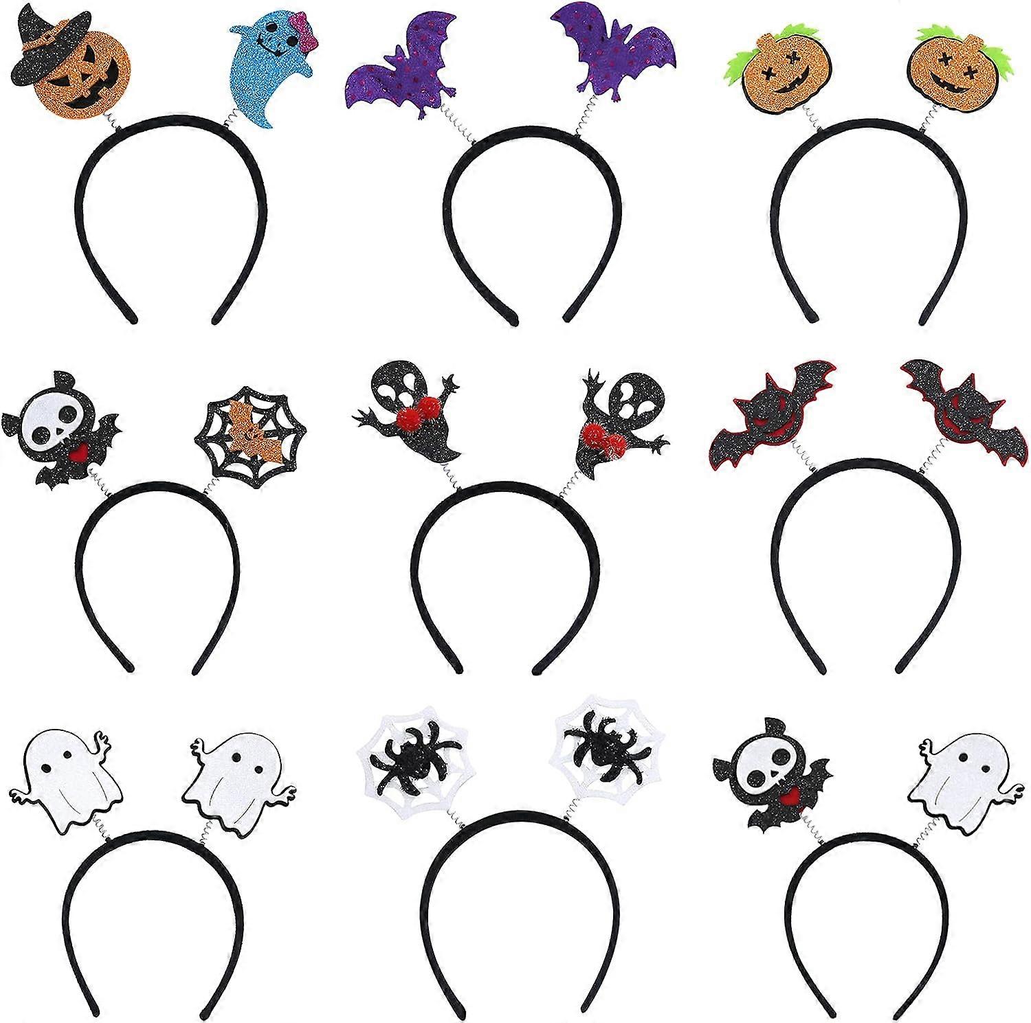 Halloween Headbands, Witch, Devil, Pumpkin