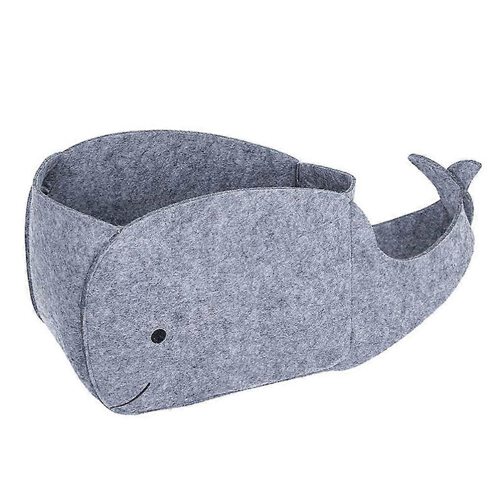 Whale Shaped Foldable Fabric Storage Bin for Home Nursery